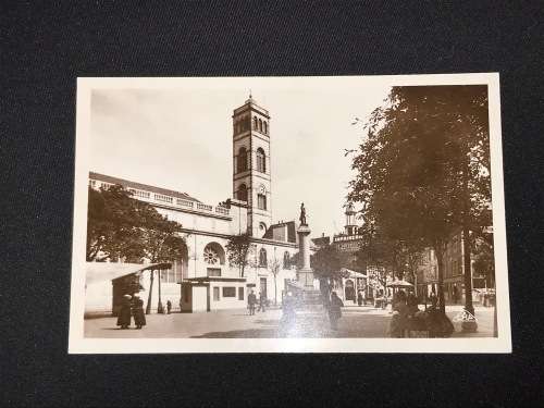 VINTAGE POSTCARD LORIENT LA PLACE BISSON FRANCE