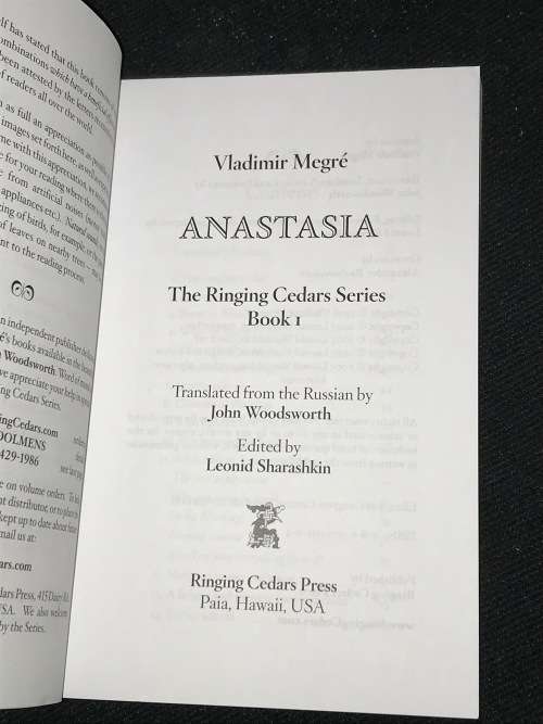 ANASTASIA THE RING BY VLADIMIR MEGRE THE RINGING CEDARS SERIES VOL 1