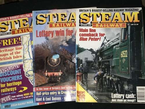 STEAM RAILWAY MAGAZINES X 6