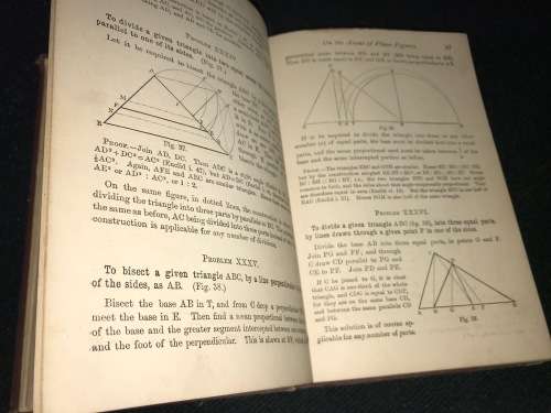 PRACTICAL PLANE GEOMETRY AND PROJECTION BY HENRY ANGEL VOLUME 1