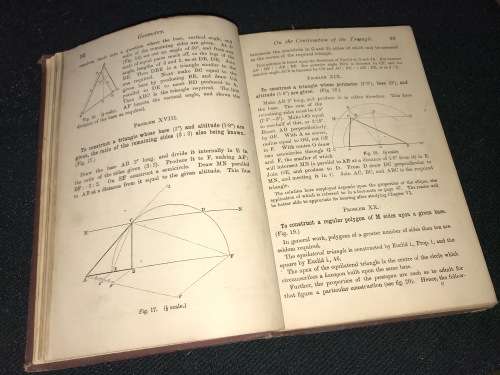 PRACTICAL PLANE GEOMETRY AND PROJECTION BY HENRY ANGEL VOLUME 1