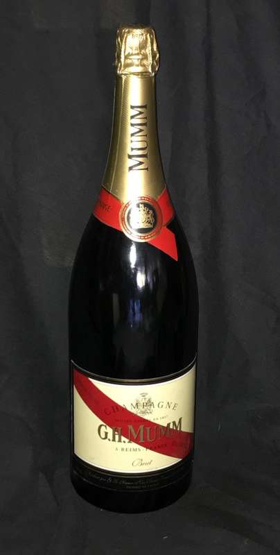 MUMM LARGE CHAMPAGNE DISPLAY BOTTLE