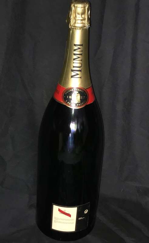 MUMM LARGE CHAMPAGNE DISPLAY BOTTLE