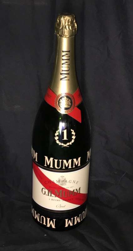 MUMM LARGE CHAMPAGNE DISPLAY BOTTLE