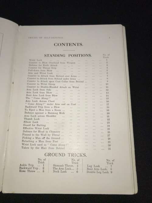 TRICKS IN SELF-DEFENCE A USEFUL BOOK FOR EVERYBODY BY W.H. COLLINGRIDGE