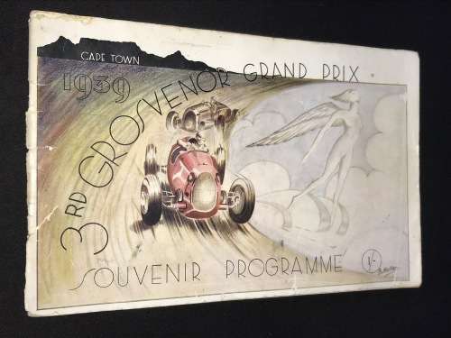 SCARCE GROSVENOR GRAND PRIX CAPE TOWN SOUVENIR PROGRAMMES 1937, 1938,1939