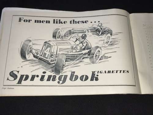 SCARCE GROSVENOR GRAND PRIX CAPE TOWN SOUVENIR PROGRAMMES 1937, 1938,1939
