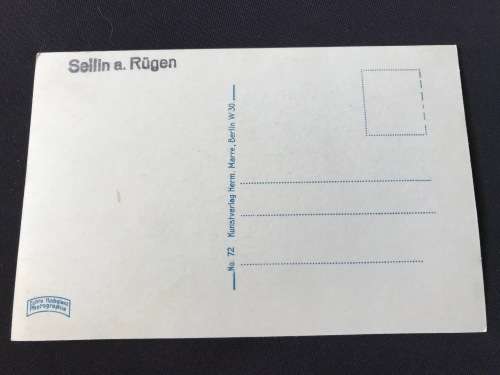 VINTAGE GERMANY OSTSEEBAD SELLIN AUF RUGEN POSTCARD