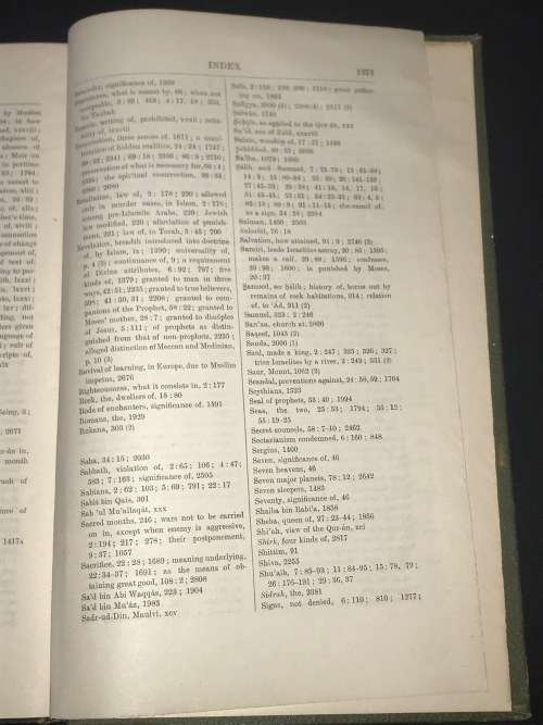 HOLY QUR - A`N CONTAINING THE ARABIC TEXT WITH ENGLISH TRANSLATION & COMMENTARY BY M. MUHAMMAD ALI