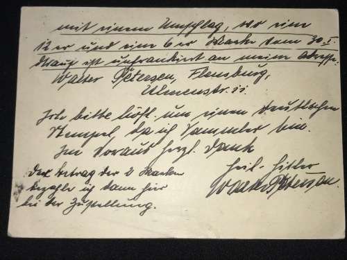 1930`S POSTKARTE FRANKFURT 1935 LUFTPOST AND FLENSBURG 1938