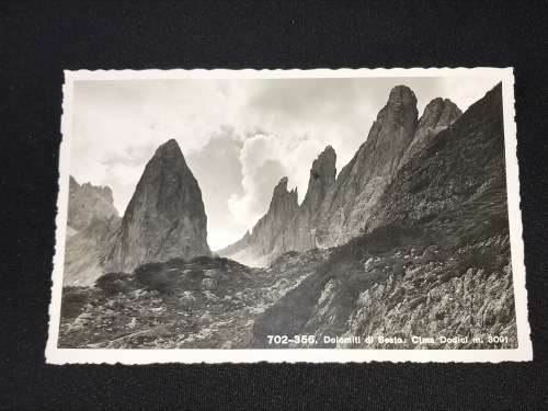 DOLOMITI DI SESTO CIMA ITALY DODICI VINTAGE UNUSED POSTCARD