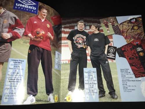 VINTAGE MANCHESTER UNITED SPRING SUMMER CATALOGUE