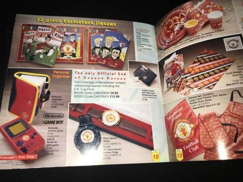 VINTAGE MANCHESTER UNITED SPRING SUMMER CATALOGUE