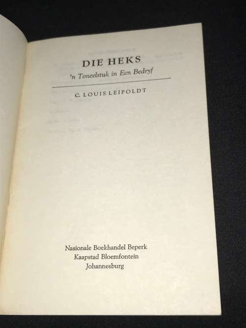 DIE HEKS DEUR C.LOUIS LEIPOLDT