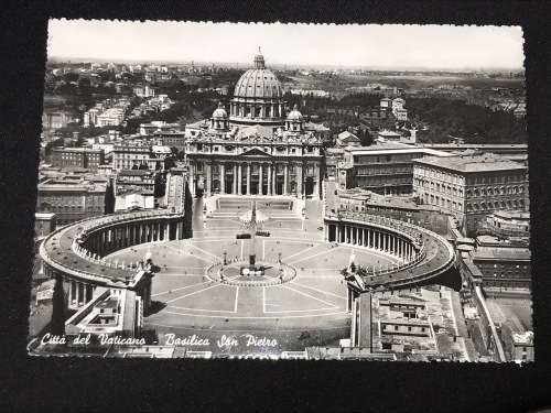 1955 PHOTO POSTCARD OF THE VATICAN ITALY TO GERMANY