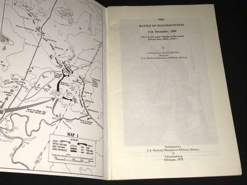 THE BATTLE MAGERSFONTEIN 11 DECEMBER 1899 BY COLONEL GEO. R. DUXBURY