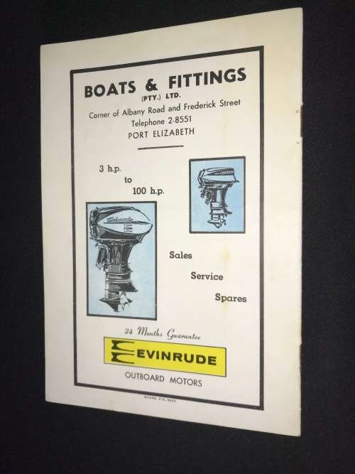 PORT ALFRED RIVER CLUB BLUE RIBBAND TROPHY RACES SOUVENIR PROGRAMME 27 DEC 1965