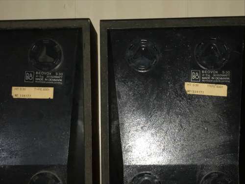 BANG & OLUFSEN BEOVOX S30 VINTAGE SPEAKERS 1977