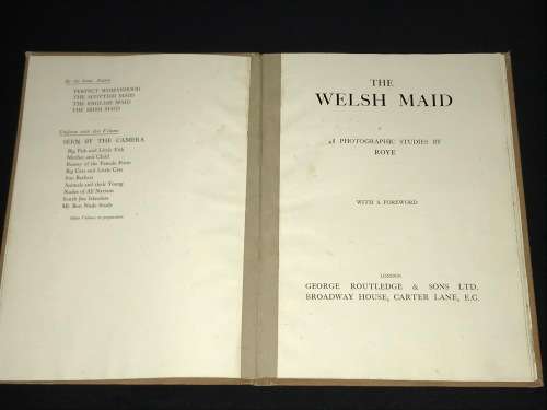 THE WELSH MAID FORTY EIGHT PHOTOGRAPHIC STUDIES OF THE NUDE BY ROYE 1948