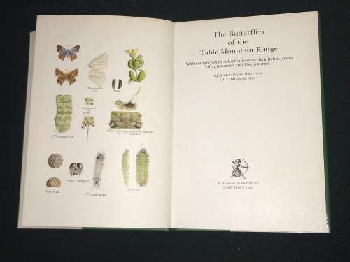 BUTTERFLIES OF THE TABLE MOUNTAIN RANGE BY AJM CLASSENS AND CGC DICKSON