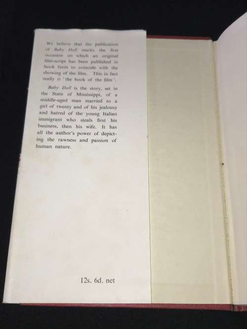 BABY DOLL BY TENNESSEE WILLIAMS 1ST UK EDITION 1957
