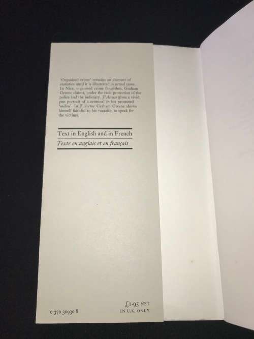 J`ACCUSE BY GRAHAM GREENE 1ST EDITION