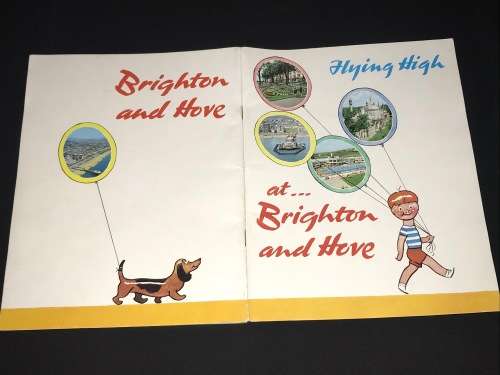 1970 VINTAGE TRAVEL GUIDE BRIGHTON AND HOVE