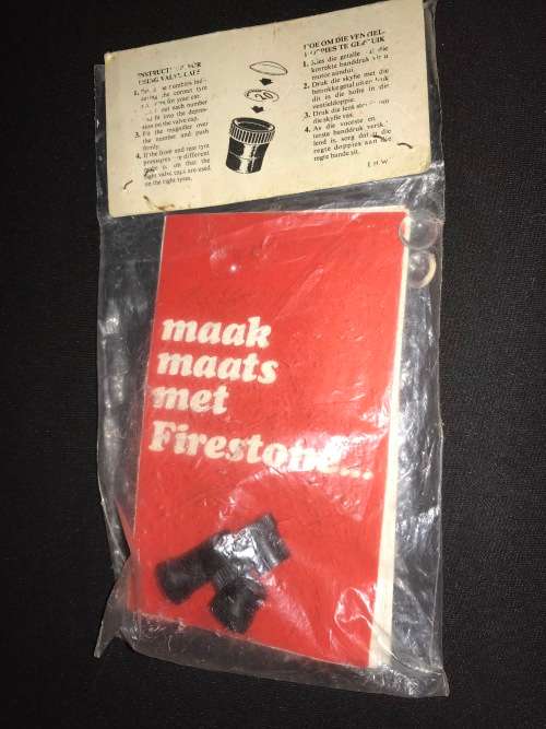 VINTAGE FIRESTONE TYRE CAPS