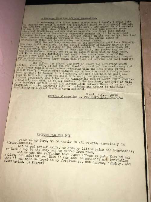 THE GUNPIT NEWS VOL. 1 NO. 1 + 2     (1953)