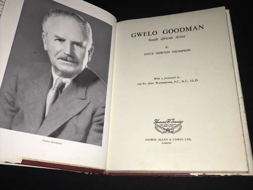 GWELO GOODMAN SOUTH AFRICAN ARTIST BY JOYCE NEWTON THOMPSON SIGNED BY AUTHOR
