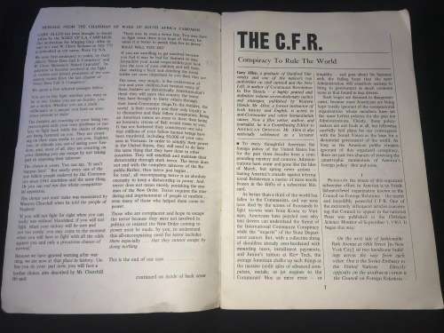 THE C.F.R. CONSPIRACY TO RULE THE WORLD BY GARY ALLEN