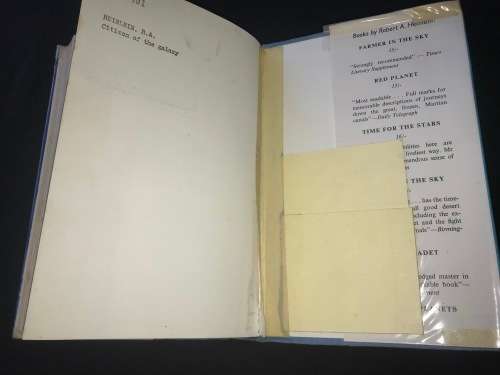 CITIZEN OF THE GALAXY A SCIENCE FICTION STORY BY ROBERT A. HEINLEIN 1958 EX-LIBRARY