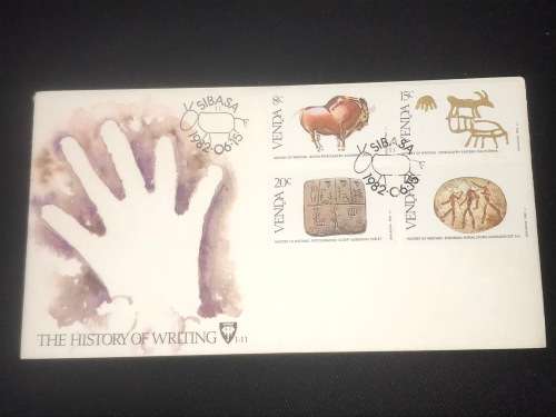 THE HISTORY OF WRITING 1982 FDC