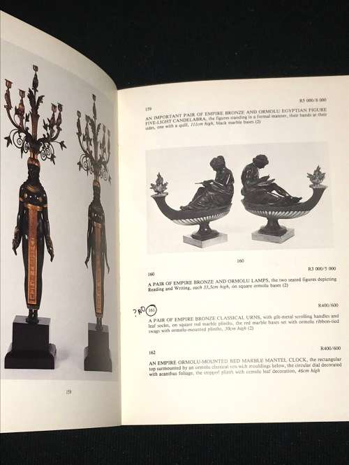 SOTHEBY`S CATALOGUE OF CONTENTS OF NEDERBURG APRIL 1982