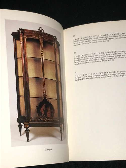 SOTHEBY`S CATALOGUE OF CONTENTS OF NEDERBURG APRIL 1982