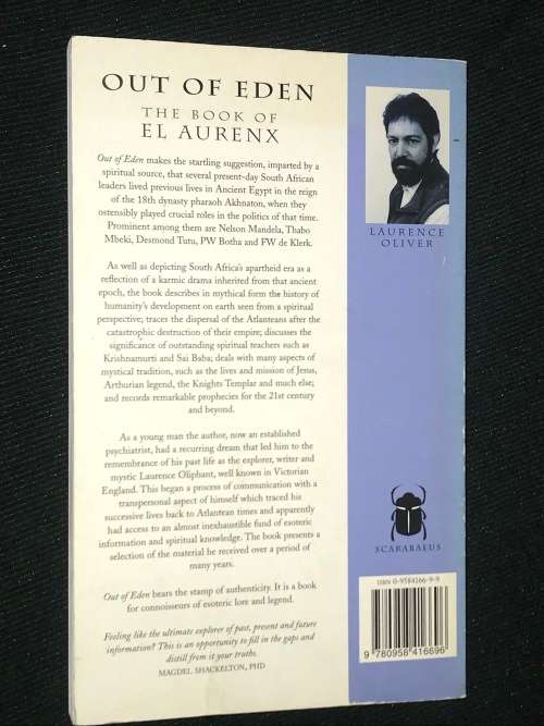 OUT OF EDEN THE BOOK OF EL AURENX BY LAURENCE OLIVER