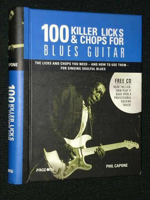100 KILLER LICKS & CHOPS BLUES GUITAR WITH FREE CD
