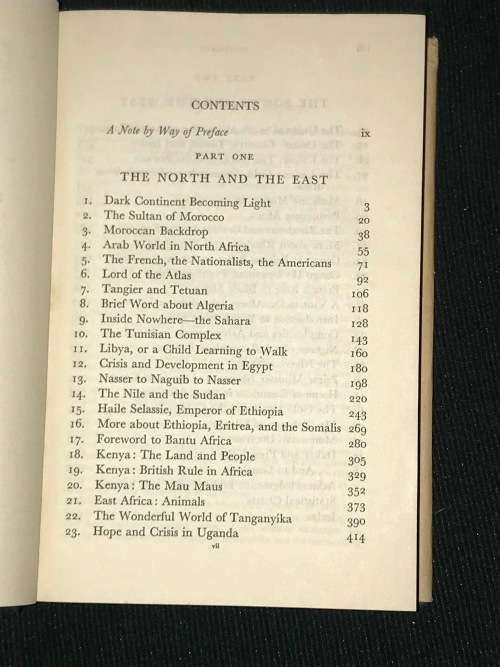 INSIDE AFRICA BY JOHN GUNTHER