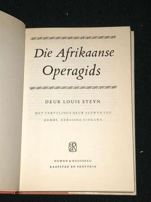 DIE AFRIKAANSE OPERAGIDS DEUR LOUIS STEYN