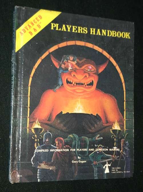 ADVANCED DUNGEONS & DRAGONS PLAYERS HANDBOOK BY GARY GYGAX
