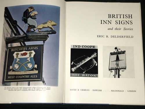 BRITISH INN SIGNS AND THEIR STORY BY ERIC D. DELDERFIELD