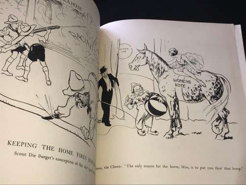 POLITICAL PIE COMPOUNDED OF CAPE TIMES CARTOONS BY WYNDHAM ROBINSON 1931 SCARCE PUBLICATION
