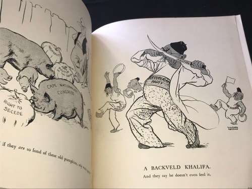 POLITICAL PIE COMPOUNDED OF CAPE TIMES CARTOONS BY WYNDHAM ROBINSON 1931 SCARCE PUBLICATION