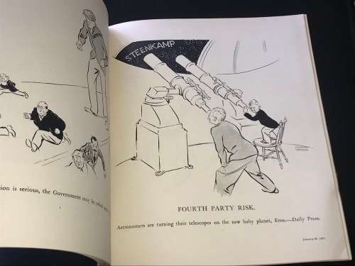 POLITICAL PIE COMPOUNDED OF CAPE TIMES CARTOONS BY WYNDHAM ROBINSON 1931 SCARCE PUBLICATION