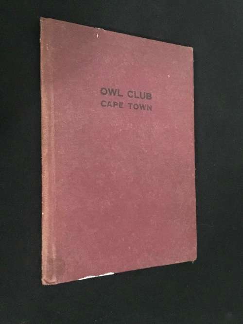 OWL CLUB CAPE TOWN 1920`S
