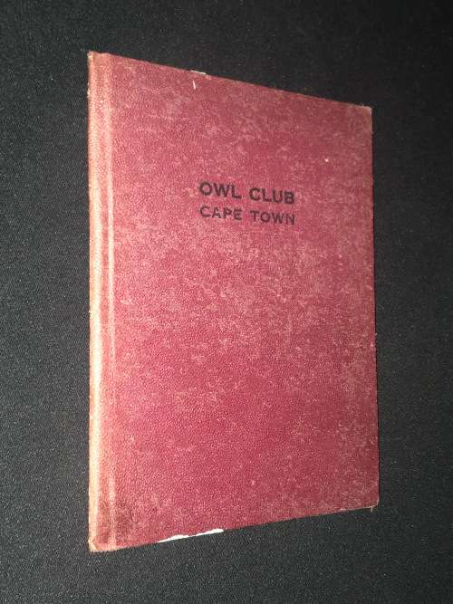 OWL CLUB CAPE TOWN 1920`S