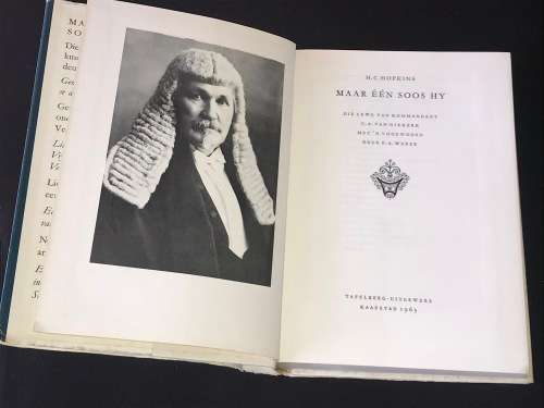 MAAR EEN SOOS HY DIE LEWE VAN KOMMANDANT C.A. VAN NIEKERK - H.C. HOPKINS
