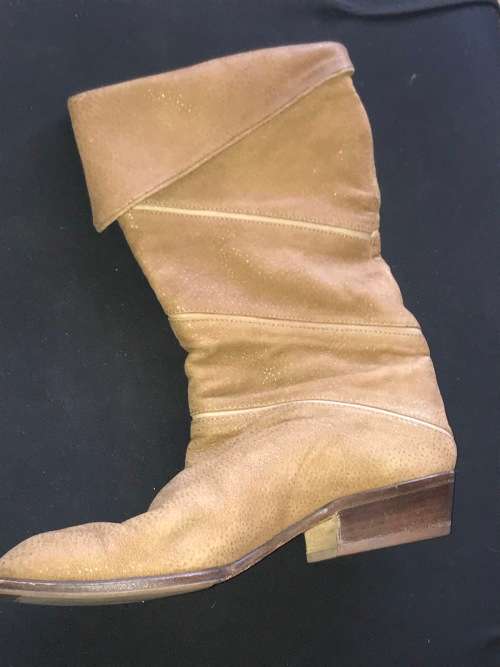 VINTAGE ORIGINAL SERGIO ROSSI SUEDE BOOTS UK SIZE 5