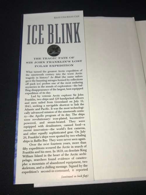 ICEBLINK THE TRAGIC FATE OF SIR JOHN FRANKLIN`S LOST POLAR EXPEDITION BY SCOTT COOKMAN