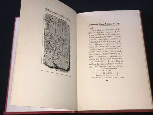 EXTRACTS FROM ADAM`S DIARY BY MARK TWAIN 1904
